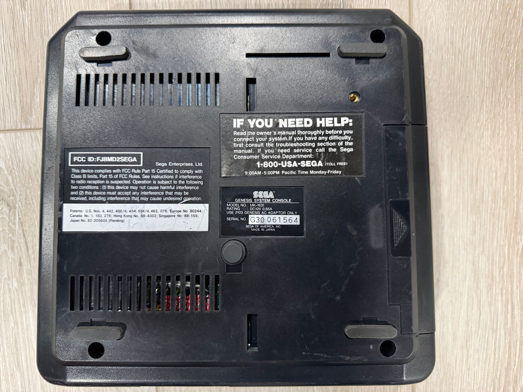 Sega Genesis 2 VA0 — Triple Bypass v2, Fully Recapped | Best RGB Output, Sega CD & 32X Compatible