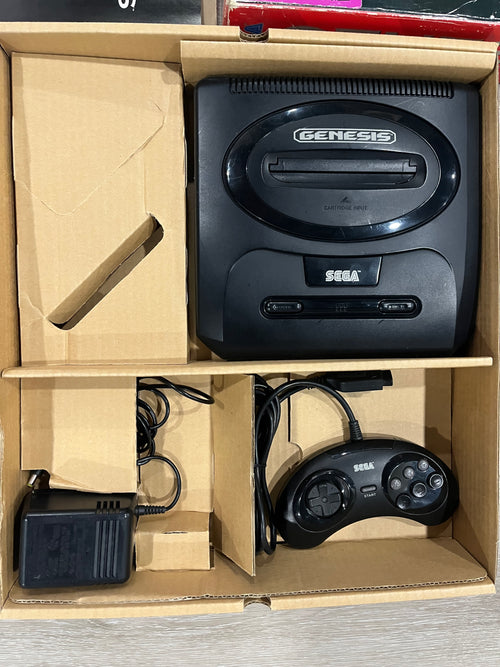 Sega Genesis Model 2 - Complete In Box (CIB) - 6-PAK