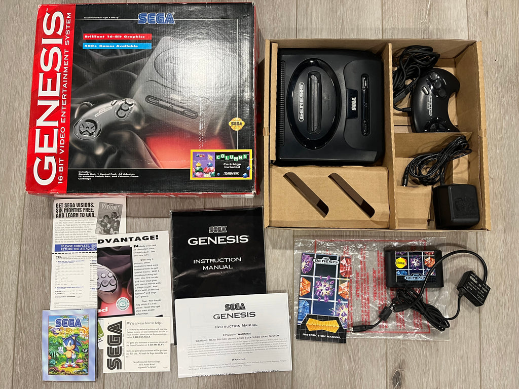 Sega Genesis Model 2 - Complete In Box (CIB) - Columns