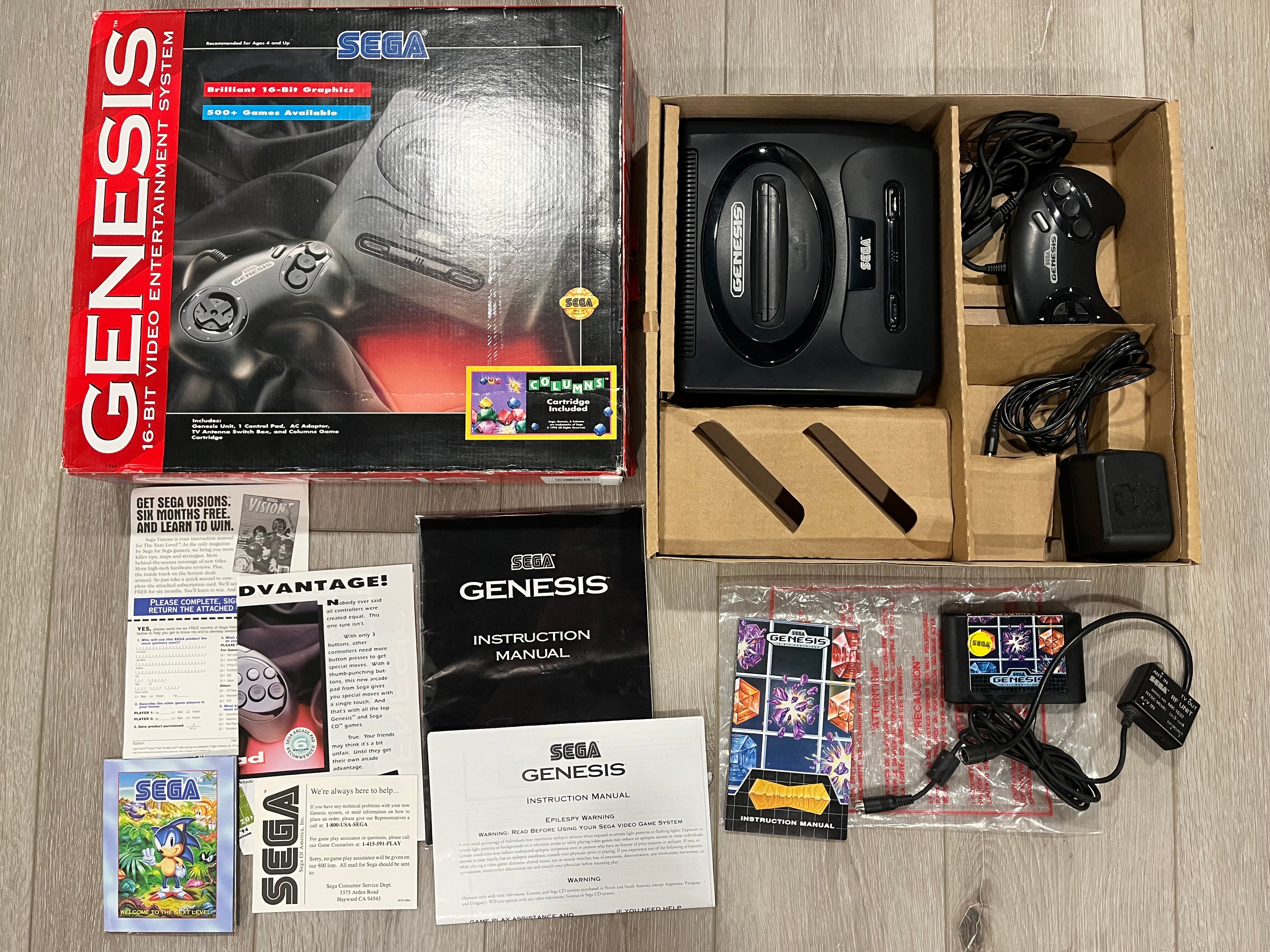 Sega Genesis Model 2 - Complete In Box (CIB) - Columns