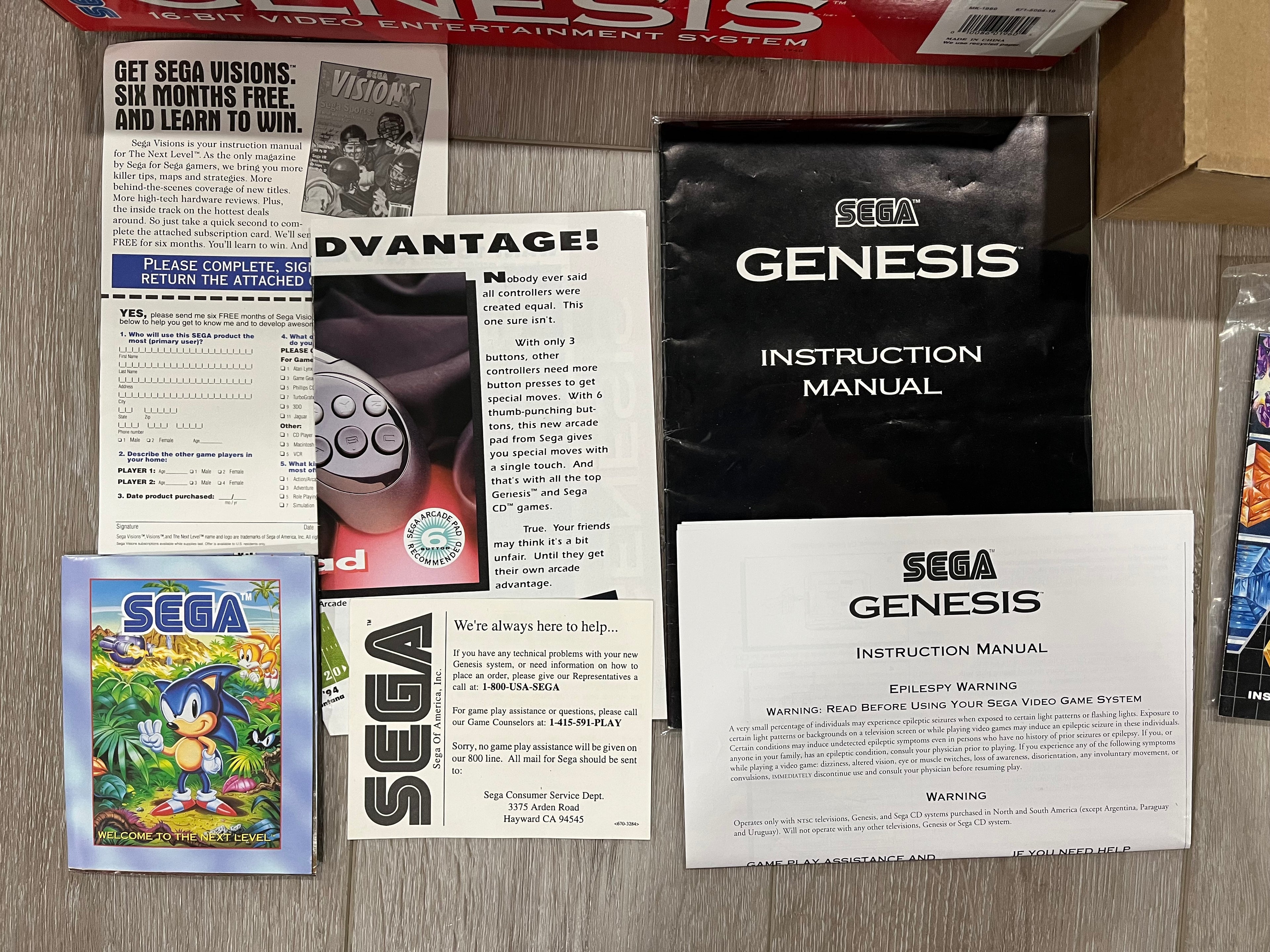 Sega Genesis Model 2 - Complete In Box (CIB) - Columns