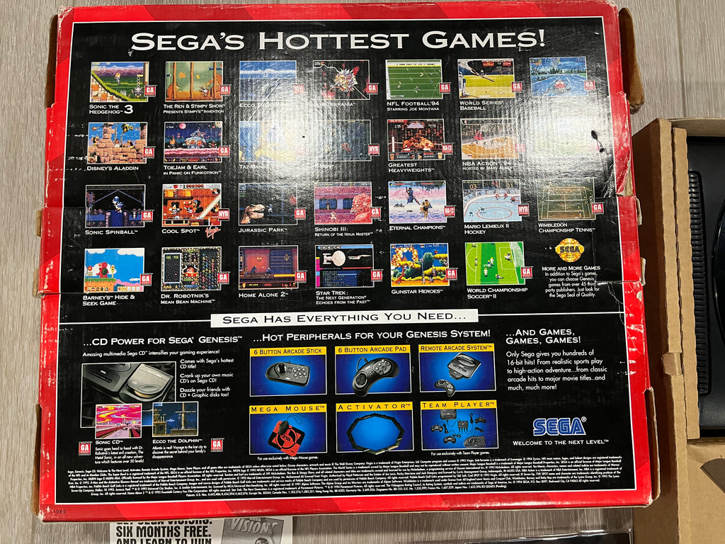 Sega Genesis Model 2 - Complete In Box (CIB) - Columns