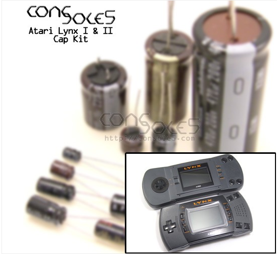 Atari Lynx I / II Cap Kit - for Lynx versions 1 and 2